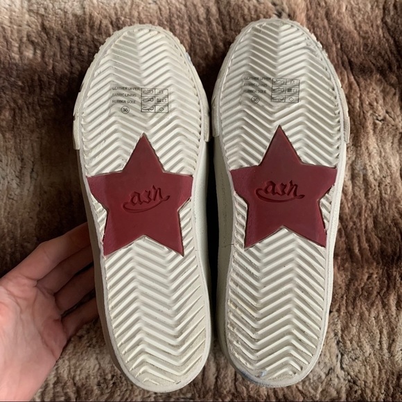 ASH Majestic Star Motif Trainers Silver & Emerald - Picture 9 of 10